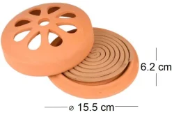 Spirales citronnelle en terre cuite (Unitaire)