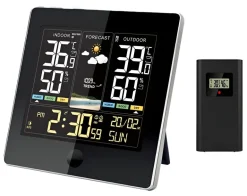 Station météo électronique avec capteur extérieur sans fil