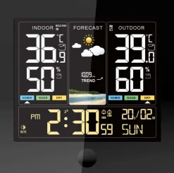 Station météo électronique avec capteur extérieur sans fil