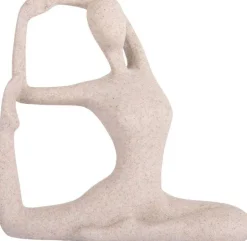 Statue en polyrésine Yoga Bow (Gris clair)