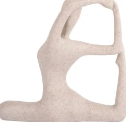 Statue en polyrésine Yoga Bow (Gris clair)