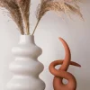 Statue en résine Art knot (Orange terracotta)