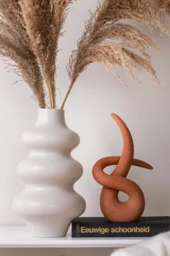 Statue en résine Art knot (Orange terracotta)