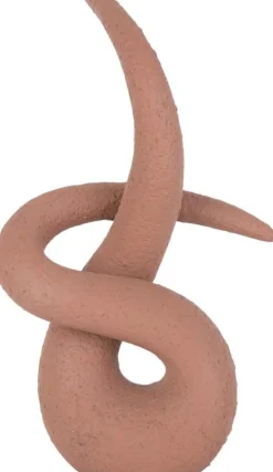 Statue en résine Art knot (Orange terracotta)