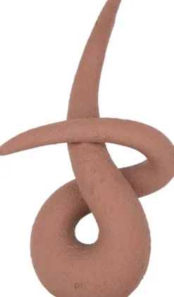 Statue en résine Art knot (Orange terracotta)