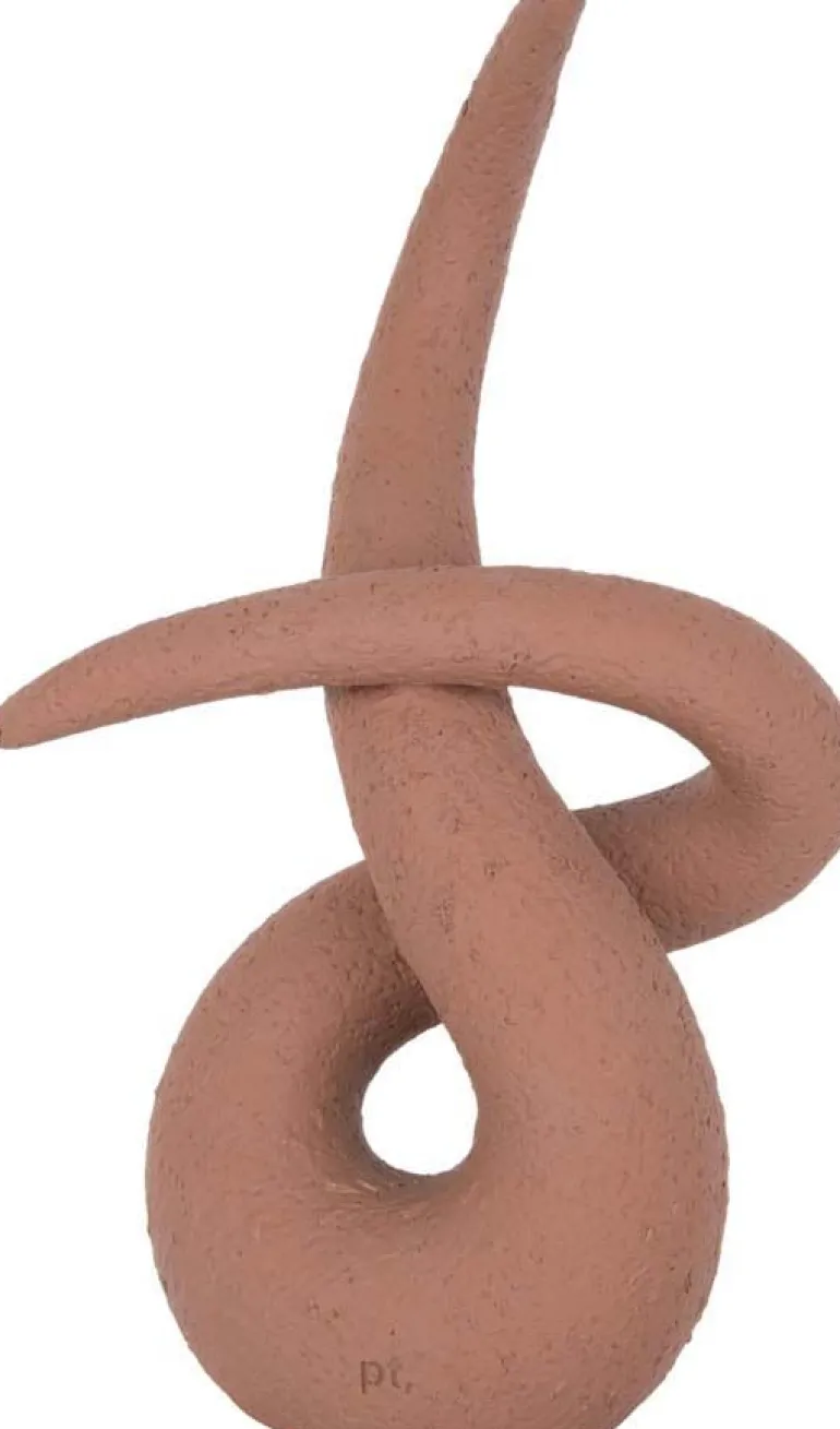 Statue en résine Art knot (Orange terracotta)