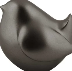 Statue en résine effet métalisé Fat Bird (Gris foncé)