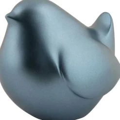 Statue en résine effet métalisé Fat Bird (Bleu métalisé)