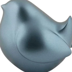 Statue en résine effet métalisé Fat Bird (Bleu métalisé)