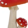 Statuette décorative en polyrésine Champignons (Lot de 3) (12 cm)