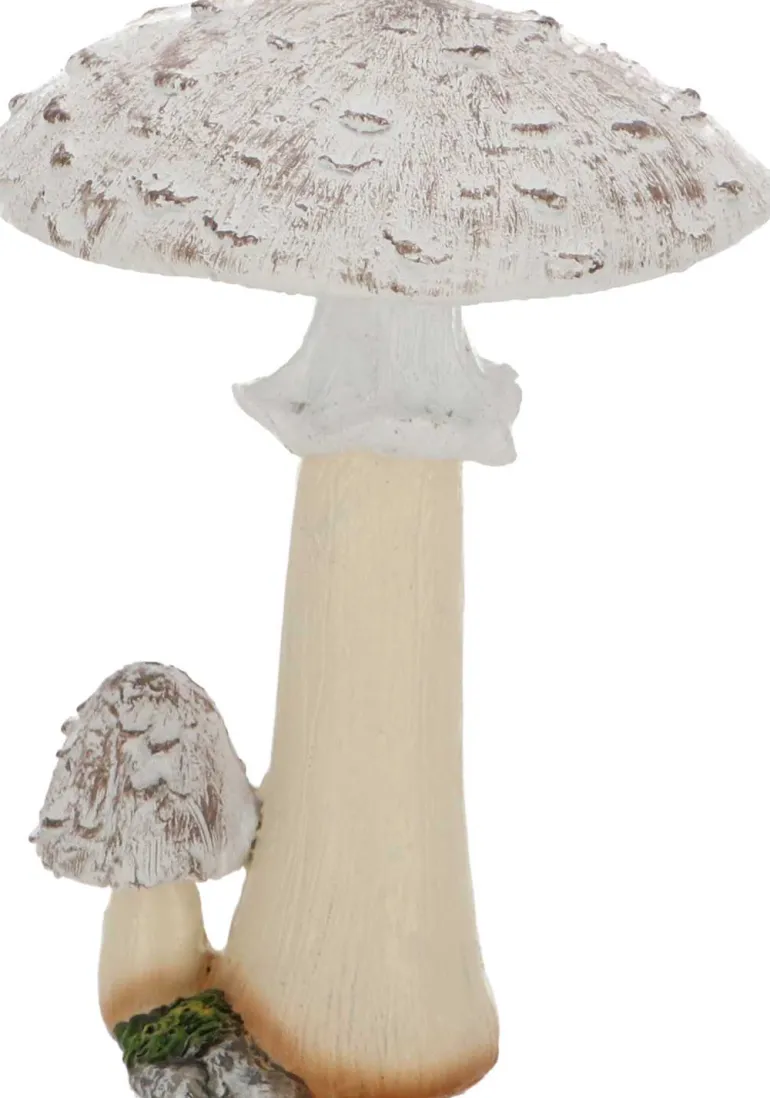 Statuette décorative en polyrésine Champignons (Lot de 3) (12 cm)