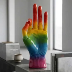 Statuette en polyrésine Rainbow hand (Win)