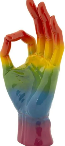 Statuette en polyrésine Rainbow hand (Win)