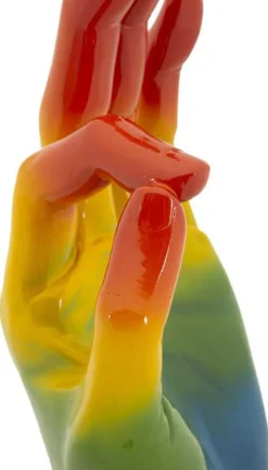 Statuette en polyrésine Rainbow hand (Win)