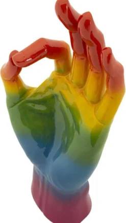Statuette en polyrésine Rainbow hand (Win)