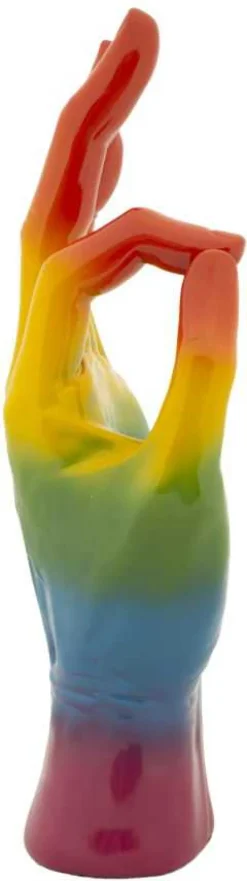 Statuette en polyrésine Rainbow hand (Win)