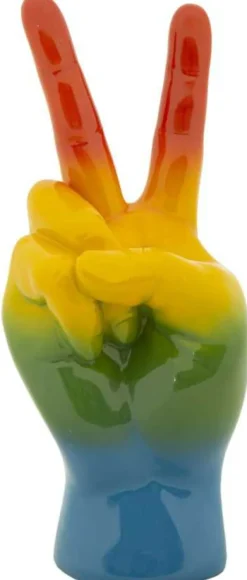 Statuette en polyrésine Rainbow hand (Ok)