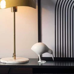 Statuette Kiwi en aluminium (Blanc)