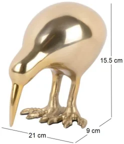 Statuette Kiwi en aluminium (Doré)