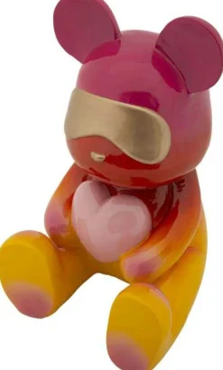 Statuette ourson en polyrésine Rainbow (Modèle 2)
