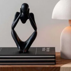 Statuette silhouette en polyrésine Dreaming (Noir)
