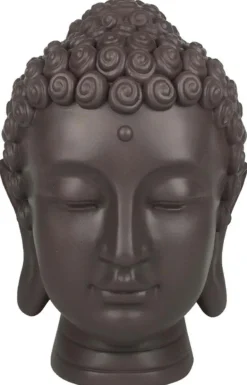 Statuette tête bouddha en polyrésine