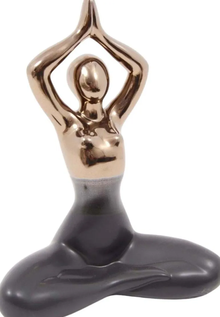 Statuette yoga en céramique Zoya