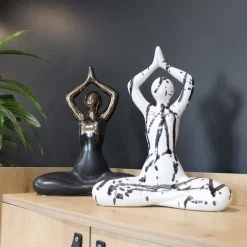 Statuette yoga en céramique Zoya