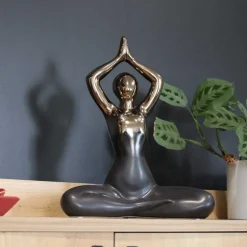 Statuette yoga en céramique Zoya