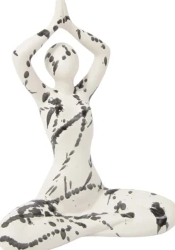 Statuette yoga en céramique Zoya splash