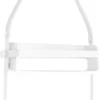 Support accessoires de douche 2 étagères Flex (Blanc)