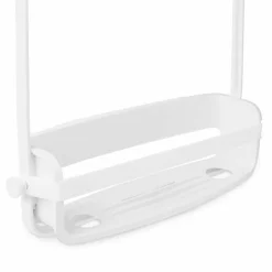 Support accessoires de douche 2 étagères Flex (Blanc)