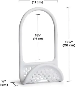 Support accessoires robinet (Blanc)