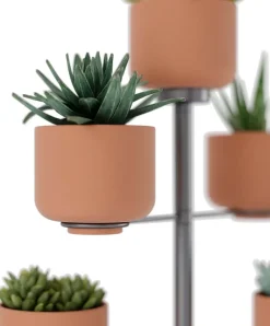 Support à plantes avec 5 pots Terrapotta