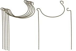 Support à plantes courbé en acier (Lot de 6)