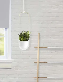 Support à plantes en céramique Bolo (Blanc)