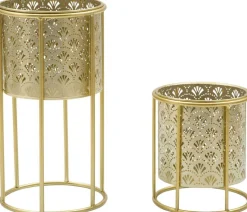 Support à plantes en métal Coppia (Lot de 2) (Modèle 1)