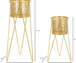 Support à plantes en métal Glod (Lot de 2)