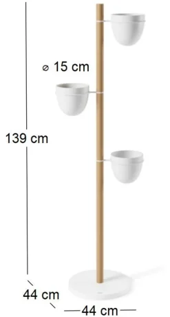 Support à plantes 3 pots Floristand