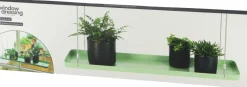 Support à plantes rectangulaire à suspendre vert (Longueur de 58 cm)