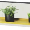 Support à plantes rectangulaire à suspendre doré (Longueur de 58 cm)
