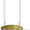 Support à plantes rond à suspendre doré (Diamètre de 14 cm)