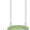 Support à plantes rond à suspendre vert (Diamètre de 14 cm)