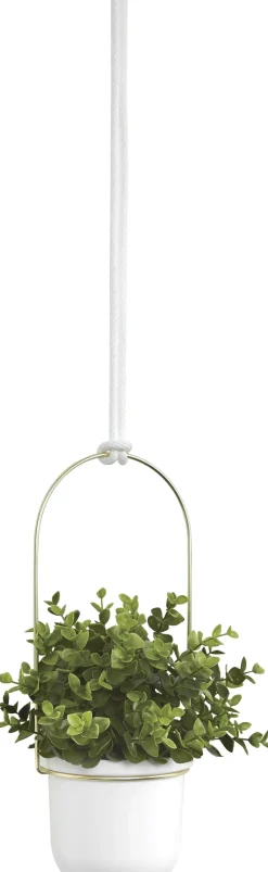 Support à plantes Triflora (Blanc et or)