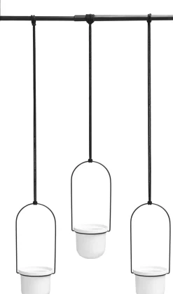 Support à plantes Triflora (Blanc et noir)