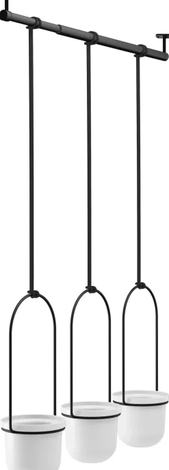Support à plantes Triflora (Blanc et noir)