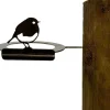 Support pour bol mangeoire en acier corten Bird