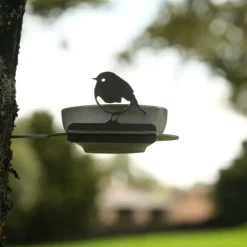 Support pour bol mangeoire en acier corten Bird