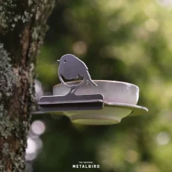 Support pour bol mangeoire en acier corten Bird