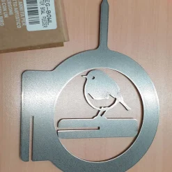 Support pour bol mangeoire en acier corten Bird